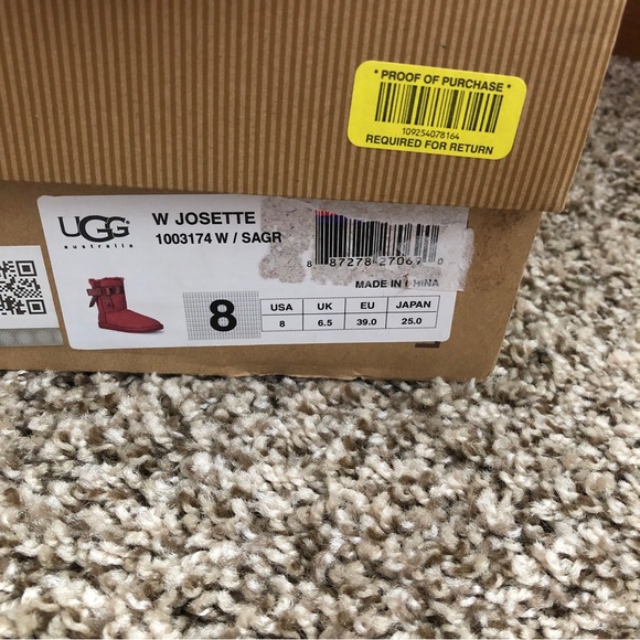 Uosette Sangria LE Ugg Australia Short Boots - Picture 7 of 8